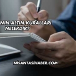 Medyanın Altın Kuralları Nelerdir?