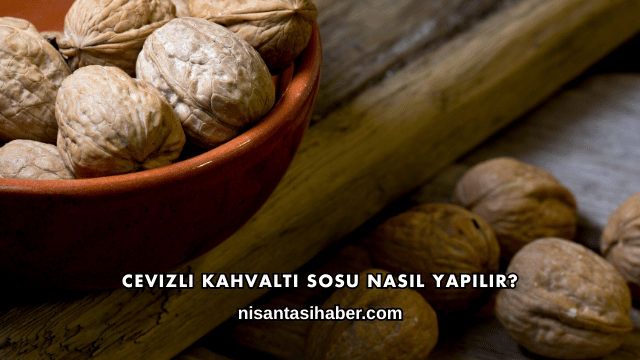 Cevizli Kahvaltı Sosu Nasıl Yapılır?