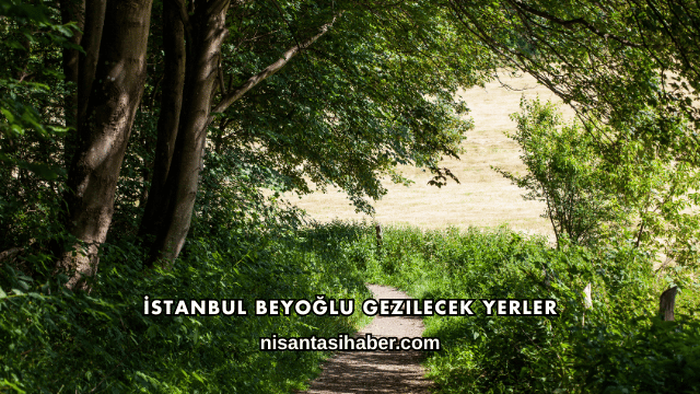 İstanbul Beyoğlu Gezilecek Yerler